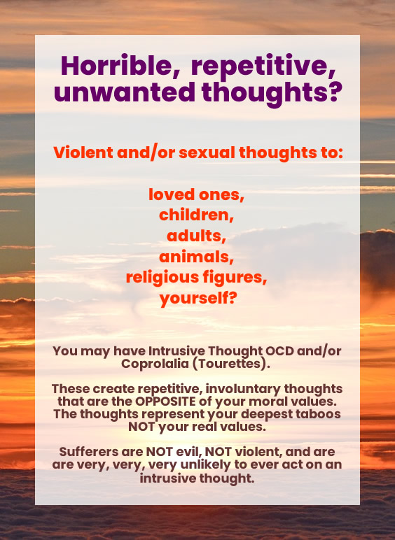 violent intrusive thoughts examples